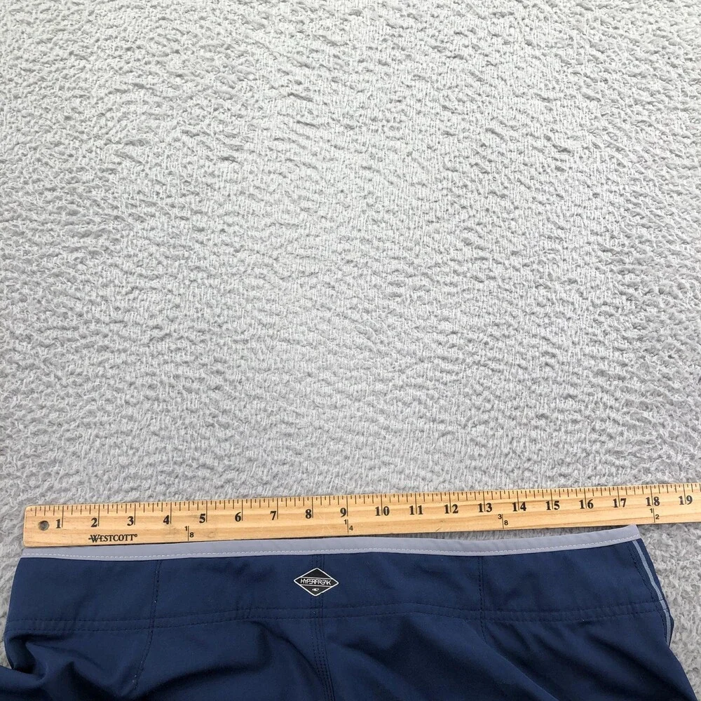 O'Neill Board Shorts Mens 34 Blue Hyperfreak Solid Swim Trunks Zip Pocket Surf